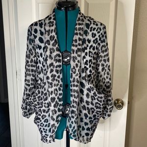 HAVE, chiffon lightweight coverup jacket. S